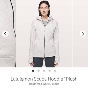 Lululemon Scuba Plush Hoodie Size 8!
